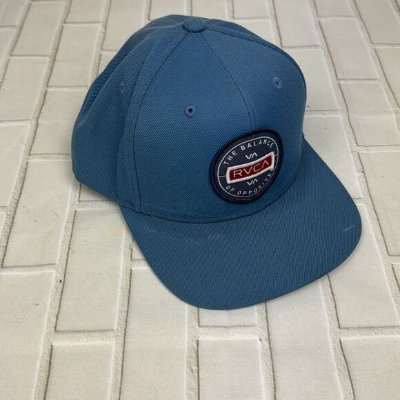 RVCA Hat Navigate Light Blue Mens Baseball Cap Domestic Snapback Logo - Picture 1 of 10